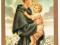 Św. Antoni z dzieciątkiem stary obrazek