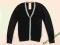 TOPMAN RETRO VEE BLACK CARDIGAN SWEATER SIZE M