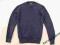 COTTONFIELD CASUAL DESIGN V-NECK NAVY BLUE SWEATER