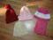 Cztery czapki zimowe dla dziewczynki 7-10 lat
