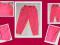 śliczne różowe spodnie dla dziewczynki 116cm TANIO