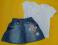 TUP TUP CHEROKEE spódniczka i bluzeczka 56-62 CM