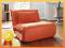 meble Fotel ROZKŁADANY pomarańczowy kanapa duży