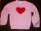 Sweterek H&M roz 98 2-3 lata Serce