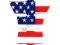 TUNING - TANK PAD NAKLEJKA NA BAK WZÓR FLAGA USA