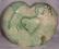 Zielony wazon serce ceramika Cepelia lata 70