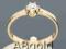 ABgold pierścionek zaręczynowy z bryl. 0,1ct w 24h