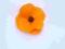 Broszka -kwiat -filc jasny pomarańcz