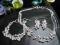 Komplet biżuteri śnieżynki S925 silver layered B17