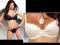 Biustonosz AVA push-up  biały czarny 70D 70 D