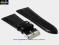 pasek do zegarka 36 mm DILOY 302EA.36.1  CZARNY