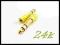 Adapter gn. mini Jack 3,5 mm - wt. Jack 6,3 GOLD