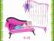 Barbie mebelki Sofa kanapa Lampa Mattel 3+ Tychy