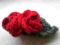broszka róża kwiat