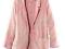 h&m róż pudrowy boyfriend marynarka 42