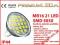 Żarówka MR16 21 LED SMD 12V IP44 Ciepła 24 60 80