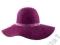 H&M sliwkowy fioletowy kapelusz NOWY L/58