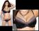 Biustonosz AVA czarny push-up NOWOŚĆ 75B 75 B