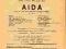 Program teatralny - Teatr Wielki Poznań 1947 Aida