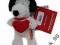 SNOOPY z sercem 18 cm nowy! jedyny!