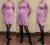 Wełniane sukienki ciążowe --róż--L/XL