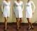 Wełniane sukienki ciążowe na jesień --biel-- L/XL