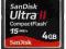 SANDISC 4GB ULTRA II Prawie nowa !