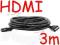 Porządny kabel HDMI - HDMI 3m 4World 4701 HQ Łódź