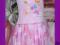 różowa sukienka dla wróżki motylka elfa 110
