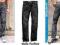 B268 Klasyczne jeansy czarne 42/34 Bella-Fashion