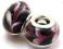 Lampwork Fioletowe Serca
