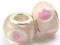 Lampwork Różowe Oczko