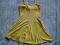 Letnia taliowana żółta bawełniana sukienka