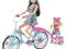 Rower kempingowy Barbie + 2 lalki V3131 Mattel