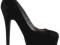 HIT BUTY GWIAZD HIGH 13cm PUMP BLACK ENGLAND 38