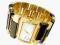 Zegarki Damskie Biżuteria Czarne Złote EASY LINK