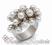 Pozłacany pierścionek naturalne perły Promo -10%