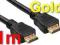 Przewód kabel HDMI 1m Gold Pin HQ xbox ps3 lcd dvd