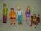 SCOOBY DOO ZESTAW 5 FIGURKI DAPHNE KUDŁATY WELMA