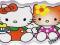 LG020 - naklejka ścienna 24x46cm - HELLO KITTY