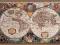 Mapa świata (XVII wiek) - plakat 61x91,5 cm