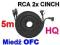HQ Kabel PROSONIC RCA cinch 5m OFC wzmacniacz auto