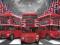 Londyn - Czerwone Autobusy - plakat 91,5x61 cm