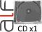 PUDEŁKA CD x1 JEWEL CASE CZARNE 50szt. BDB JAKOŚĆ