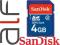 KARTA PAMIĘCI SANDISK SDHC 4GB - 7MB/s class 4