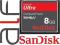 KARTA PAMIĘCI SANDISK CF 8GB ULTRA 30MB/s WYS 24H