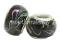 PD294 Lampwork koraliki modułowe ze wzorem czarne PD294 Lampwork koraliki modułowe ze wzorem czarne