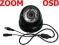 Kamera kolor CCTV wandal 1/3''Sony CCD OSD ZOOM IR