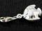 Charm srebrny Rybka 3D