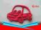 Pasmanteria- Aplikacja samochodzik A49/ czerwony